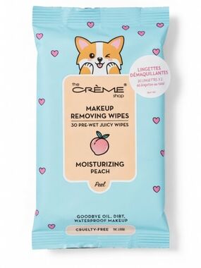 The Crème Shop Moisturizing Peach Makeup Removing Wipes